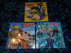 SET OF 3 JAPANESE ANIME 2023 CALENDARS -NARUTO SHIPPUDEN, HATSUNE MIKO, HUNTER X - Picture 1 of 2