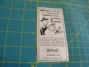 The Farm QRTLY -ADS -SOMMER 1961- McDOWELL BEWÄSSERUNGSKUPPLUNGEN Pittsburgh, PA - Bild 1 von 1
