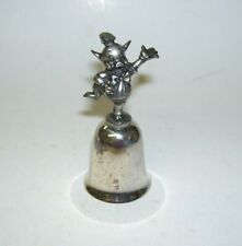 Pewter Pig with Fife Bell Disney Parade NE Collector's Society Silver Plated 