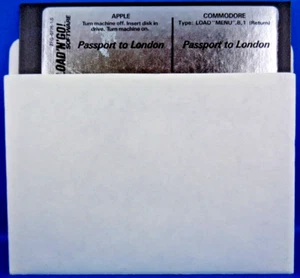 APPLE II & COMMODORE 64/128 -- PASSPORT TO LONDON (LOAD `N`GO!  - DISK) - Picture 1 of 1