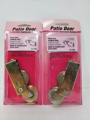 Juego de 2 rodillos tándem para puerta corredera Prime-Line D1754 1-1/2" rodamientos de bolas de acero Foto 1 de 3