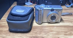 BROKEN Canon Digital Camera PowerShot A95 Silver Portable Tech - Picture 1 of 7
