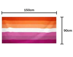 LGBT Lesbian Gay Pride Festival Diversity Event Flag 5ftx3ft Premium Quality - Picture 1 of 4