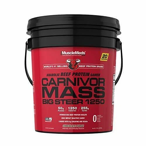 MuscleMeds Carnivor Mass Chocolate Big Steer Protein - 15 Lb (FID49192)