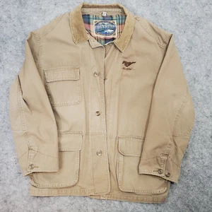 Dunbrooke Upstream Coat Mens Large Khaki Lined Outdoor Advantage Chore Mustang - Picture 1 of 17