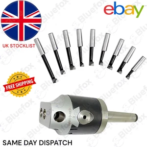 50mm Boring Head Set With Mt2 Shank And 9pc 12mm Boring Bars - Picture 1 of 10