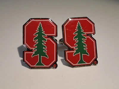 Stanford University Cufflinks NCAA Block S--Custom College California Cardinals - Image 1 of 4