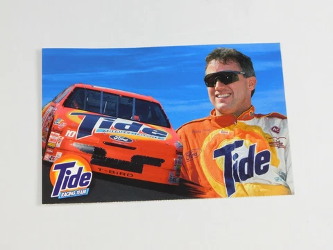 Vintage Tide Racing Team Ricky Rudd #10 Nascar Post Card Paper Brochure Cover