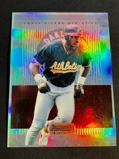 Box 1: 1995 Bowman's Best REFRACTOR ERROR BORDERED PROOF Ruben Sierra A's #8
