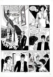 GIAN LUIGI COPPOLA - Tavola originale Dylan Dog n.52 "Il Marchio rosso" p.33 - Picture 1 of 1