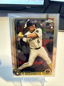 2025 Topps Chrome #92 Isaac Collins RC - Bild 1 von 2