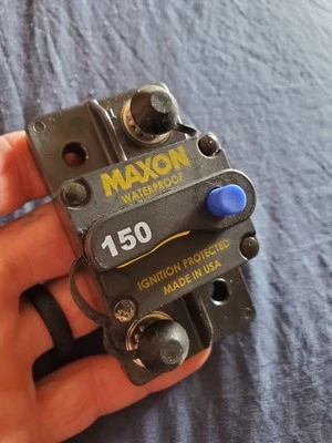 NUEVO CIRCUITO DE MONTAJE EN SUPERFICIE PROTEGIDO ENCENDIDO IMPERMEABLE MAXON 150 AMPERIOS Hecho en EE. UU. Foto 1 de 4