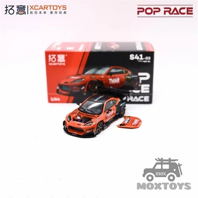Xcartoys x Pop Race 1:64 PANDEM GR86 DAIGO SAITO Orange Diecast Model Car - Image 1 of 4