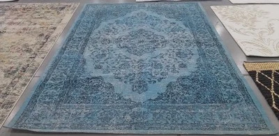 BLUE 8'-0" x 11'-0" Back Stain Rug, Reduced Price 1172780601 CLV121C-8 - Image 1 of 4