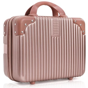 Estuche de Viaje Cosmético Rígido, Mini Equipaje de Mano de Viaje de 12 Pulgadas con Elasti... - Imagen 1 de 7
