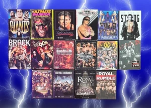 WWE Wrestling DVD Lot Raw Royal Rumble Wrestlemania Undertaker Lesnar Hart OOP - Picture 1 of 21
