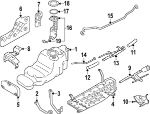 Genuine Nissan Filler Pipe 17221-7JA0A - Picture 1 of 1