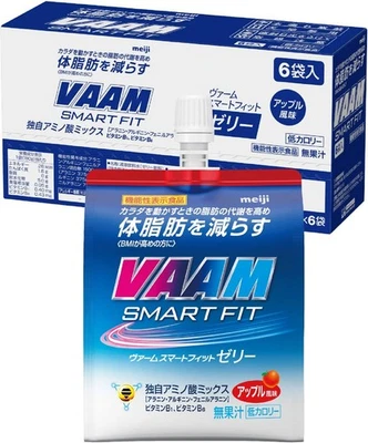 VAAM Smart Fit Jelly Apple Flavor 180g x 6 Food with Functional Claims Amin 274 - Image 1 of 4