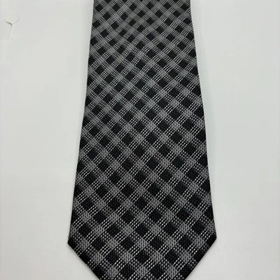 Corbata vintage Armani Collezioni negra y gris Foto 1 de 4