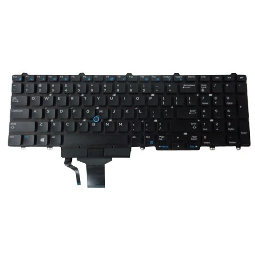 Keyboard w/ Pointer & Buttons for Dell Precision 7510 7710 Laptops N7CXW - Image 1 of 1