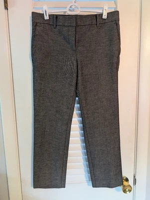Pantalones de vestir Ann Taylor Petite 4P 4 gris negro al tobillo usados en excelente estado Foto 1 de 4