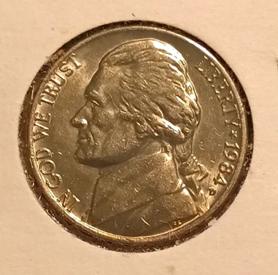1984-D Full Steps Jefferson Nickel in CH/GEM BU - Image 1 of 3