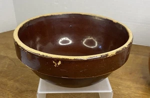 Red Wing Clay Co RWCC Brown Glaze Stoneware Mixing Bowl 8” USA Vintage - Picture 1 of 11
