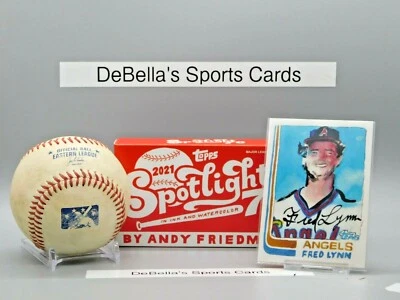 2021 topps x spotlight 70 ft. andy friedman fred lynn # 22 angels #26/50 - Image 1 of 3
