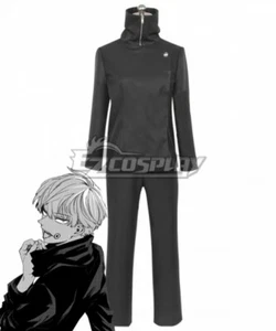 Jujutsu Kaisen Sorcery Fight Toge Inumaki Black Comic Uniform Cosplay Costume E0 - Picture 1 of 7