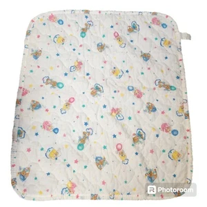 White Comforter Bear Blanket Quilt Stars Balloons Cloud Lamb Brushcreek Creative - Picture 1 of 13