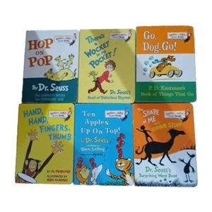 DR SUESS’S BOARD BOOKS Lot of 6 Hop on Pop Ten Apples Go Dog Go And More - Picture 1 of 13
