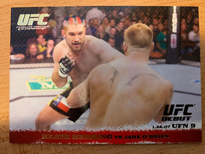 TOPPS UFC 2009 HEATH HERRING THE TEXAS CRAZY HORSE THICK GOLD ROOKIE MMA CARD 57