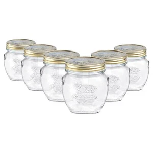 Bormioli Rocco 6x Quattro Stagioni Glass Storage Jar Canister 500ml Clear - Picture 1 of 7