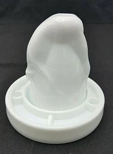 Shot Glass Cup McKee Style Bottoms Up Whiskey Glass Milk Glass & Coaster Rare - Picture 1 of 7