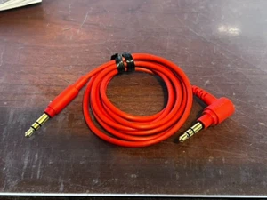 Cable de audio auxiliar original Sony OEM 3,5 mm naranja rojizo para WH-1000XM4/XM3 y otros - Imagen 1 de 2