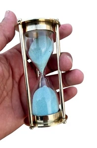 Reloj de Arena Temporizador Latón Náutico Marítimo Reloj de Arena Vintage Regalo - Imagen 1 de 6