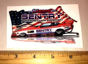 Bruce Larson SENTRY 1989 Oldsmobile NHRA Racing Funny Car Sticker Decal - Imagen 1 de 1