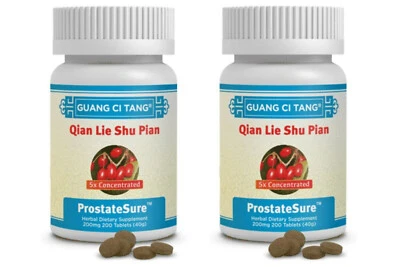 GUANG CI TANG 2 Bottles Qian Lie Shu Pian ProstateSure™ - 200 Tablets Prostate Health - New