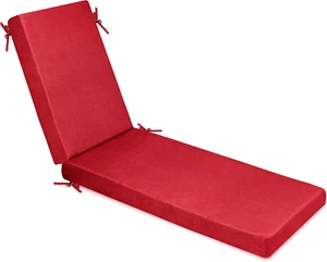 Memory Foam Outdoor Chaise Lounge Lawn Chair Cushion, with Waterproof and Washab - Picture 1 of 12