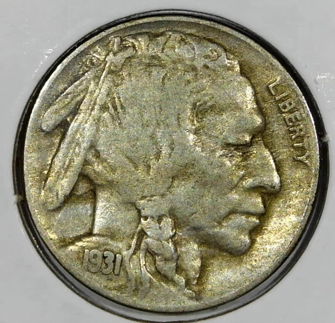 1931 S BUFFALO NICKEL CHOICE VF NICE OLD COIN #205 Cover