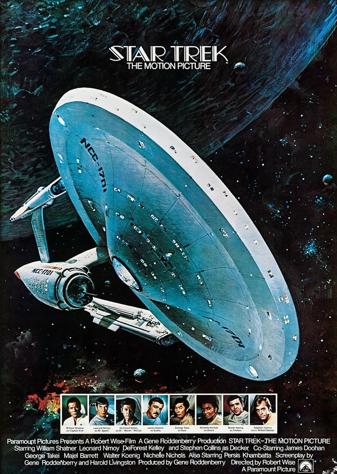 1979 Star Trek The Motion Picture Movie Poster 11X17 William Shatner Nimoy 🌌🔥