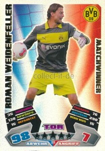 Match Attax 12/13 - 331 - ROMAN WEIDENFELLER - Matchwinner