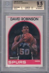 David Robinson 1989 NBA Hoops #310 BGS grade 9.5 San Antonio Spurs NBA HOF RC - Picture 1 of 2