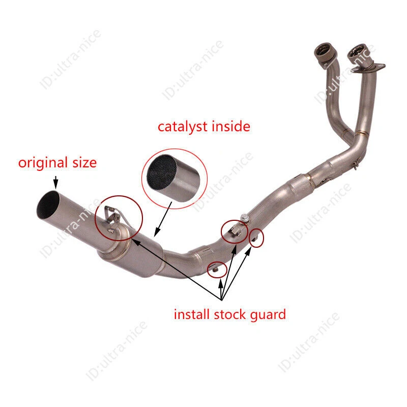 For Honda CRF1000L/LD 2016-2019 Exhaust System Motorcycle Header Pipe Titanium - Image 1 of 4