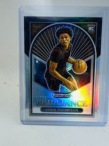 2023 Panini Prizm Draft Picks Amen Thompson RC Brilliance Silver #11