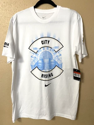 Manchester City Soccer “Man City Rising” 2013-14 Cotton T-shirt Men's L - NEW! - Image 1 of 4