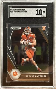2021 Panini Draft Pick 106 Trevor Lawrence SGC GM MT 10 Clemson Tigers Rookie - Picture 1 of 2