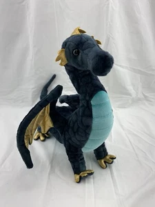 Juguete de Peluche Douglas Aragón Dragón Azul Dorado con Alas Peluche 16" Fantasía - Imagen 1 de 14