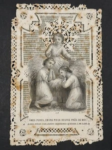 holy card santino merlettato canivet L. TURGIS PL. 1018 "JESUS CHILD" - Picture 1 of 2