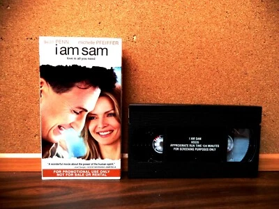 I AM SAM (VHS 02) Sean Penn, Michelle Pfeiffer, Dakota Fanning, PROMOTIONAL COPY - Image 1 of 4